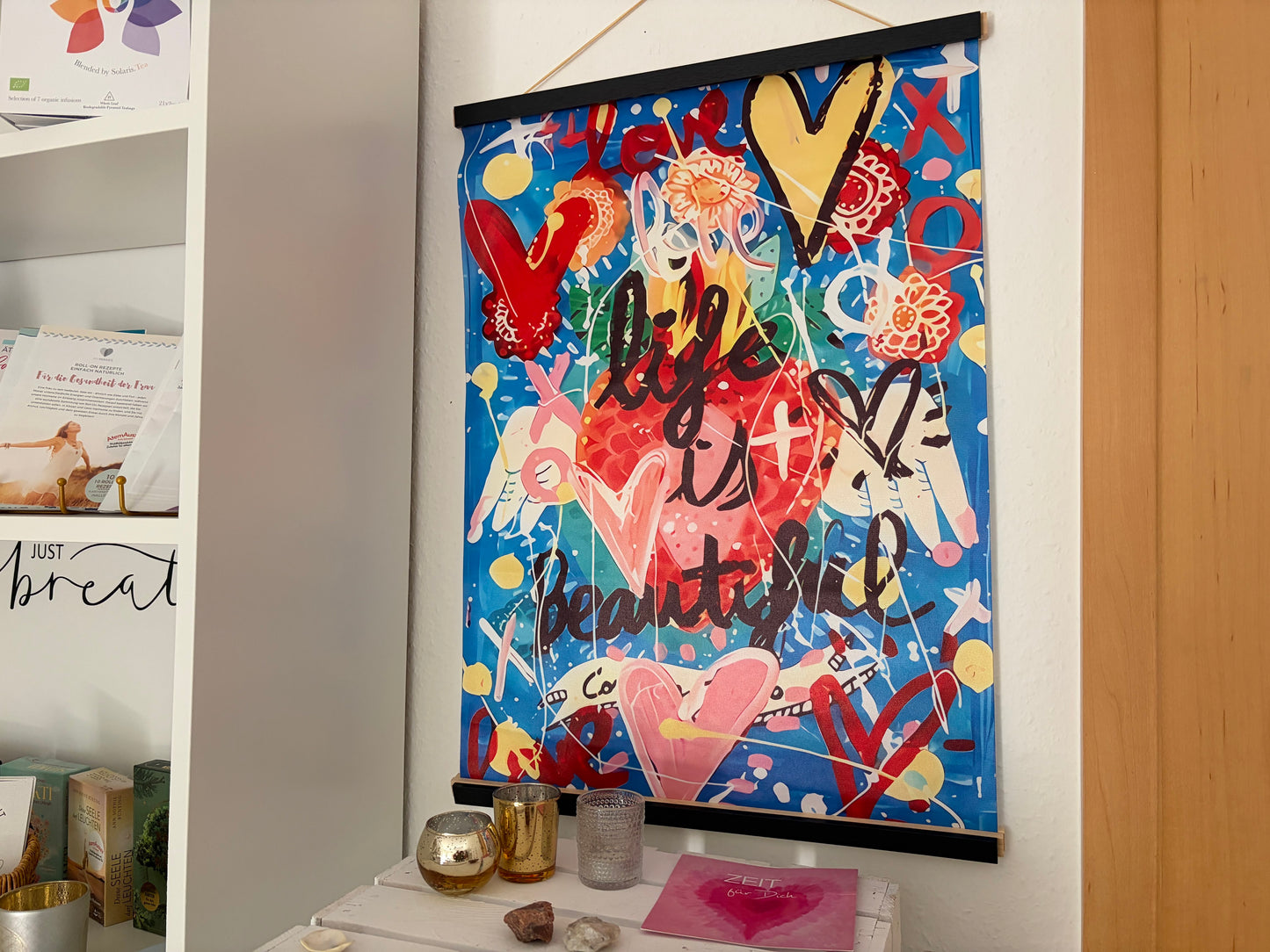 Poster: Life is beautiful- farbenfroh mit guter Laune garantie
