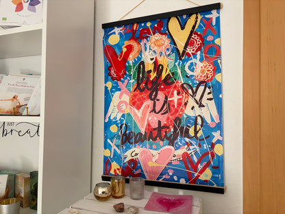 Poster: Life is beautiful- farbenfroh mit guter Laune garantie