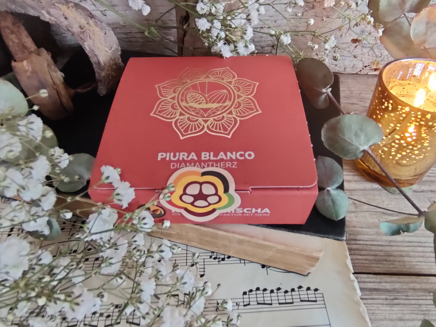 Piura Blanco „Diamantherz“ – 150g Kakao, der kreative Räume öffnet