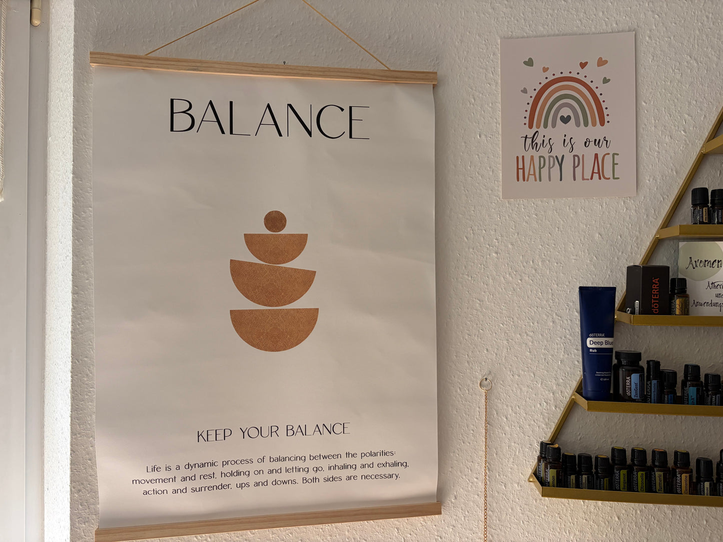 Poster mit Statement „Keep your balance“ (50 x 70 cm)