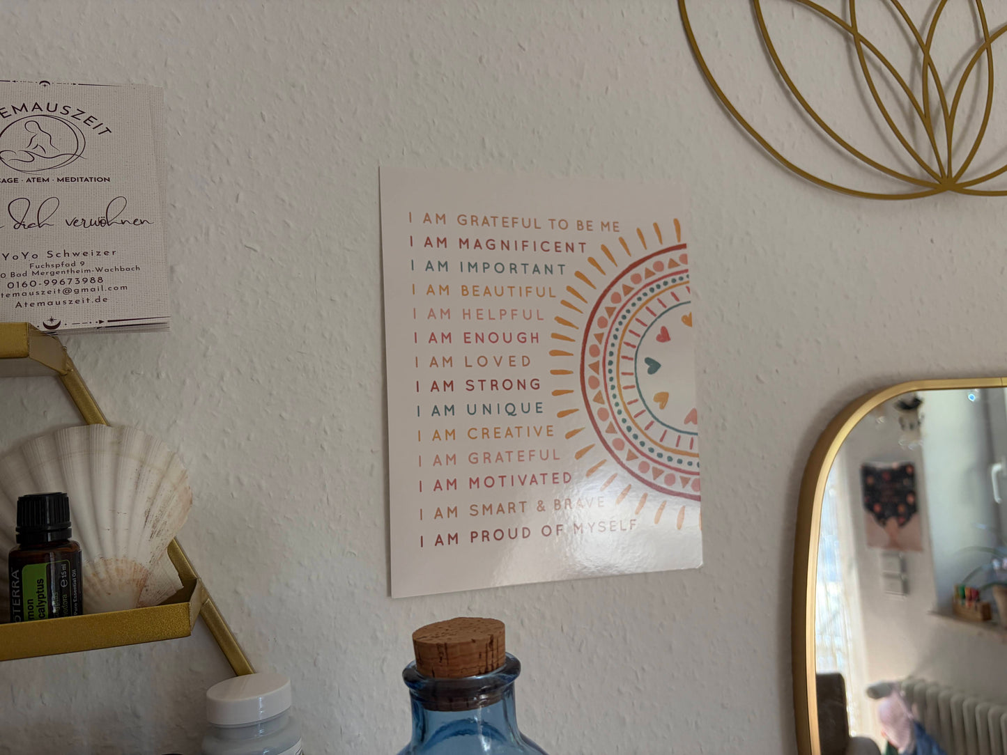 Poster „I Am…“ – Affirmationen für dein Selbstvertrauen