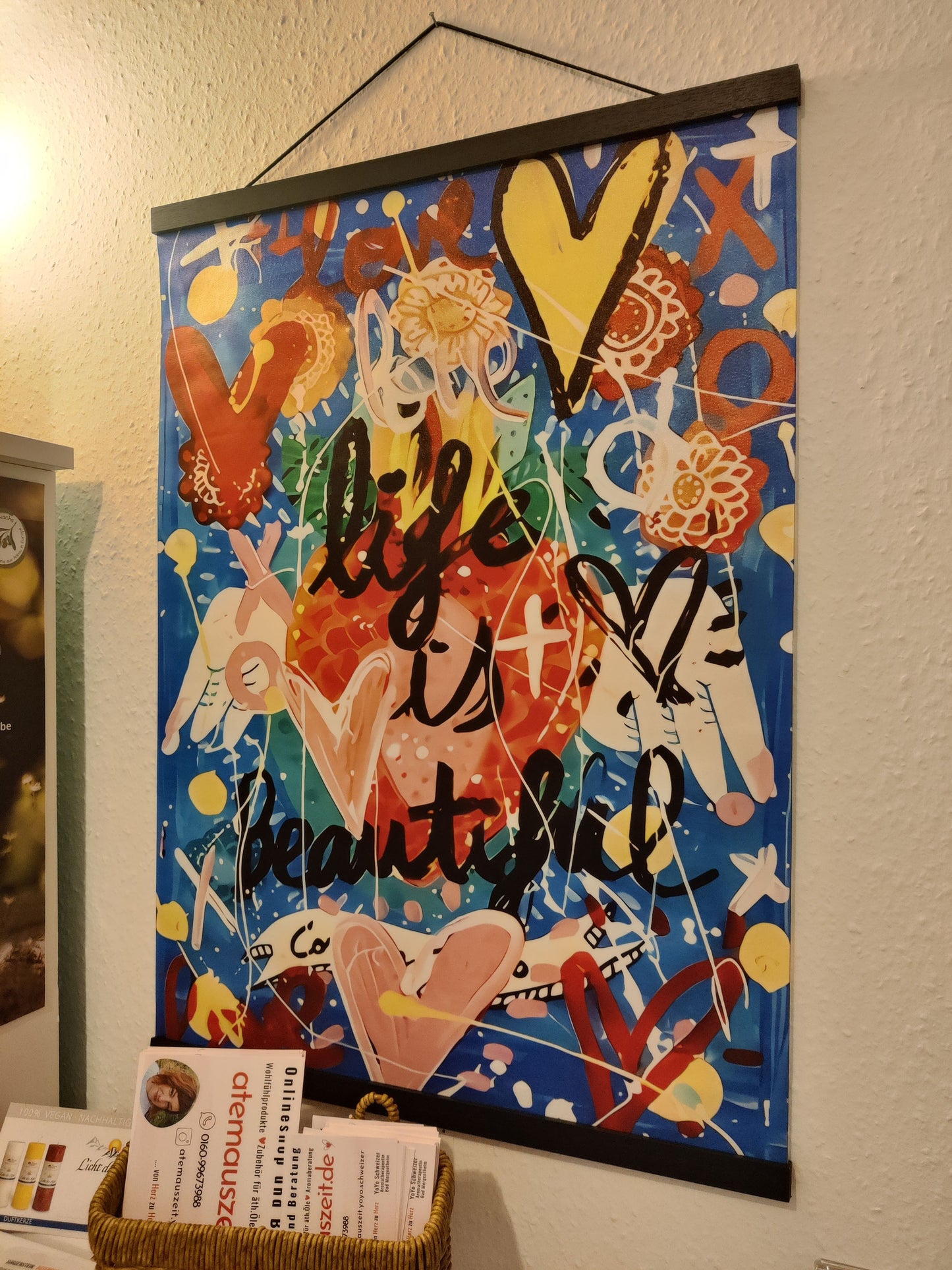 Poster: Life is beautiful- farbenfroh mit guter Laune garantie