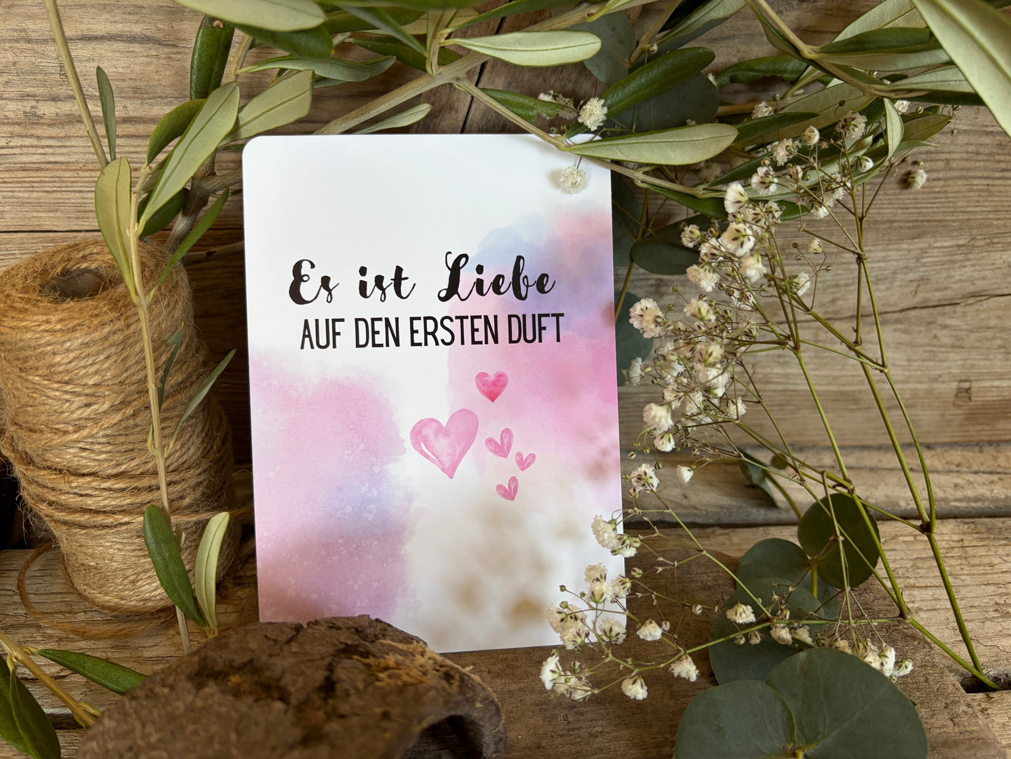 Herzenspost by YoYo – „Liebe auf den ersten Duft“ – die Postkarte mit Öl-Flair