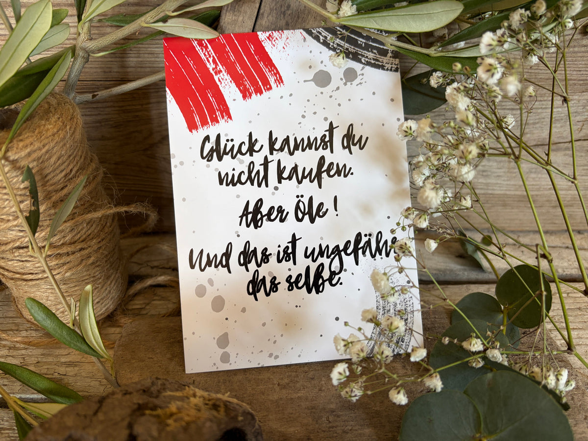 Punktgenaue Kartenmomente by YoYo –„Öle sind pures Glück“ zum Verschenken