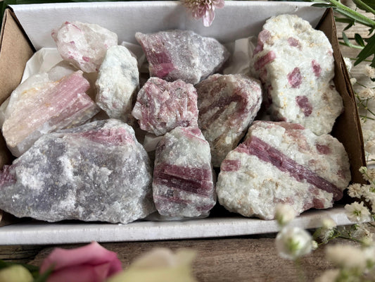 Rosa Turmalin Herzens-Harmoniebox – Sanfter Schutz und reine Liebe
