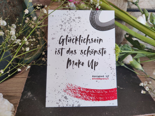 Punktgenaue Kartenmomente by YoYo – „Glücklichsein ist das schönstes Make-up“