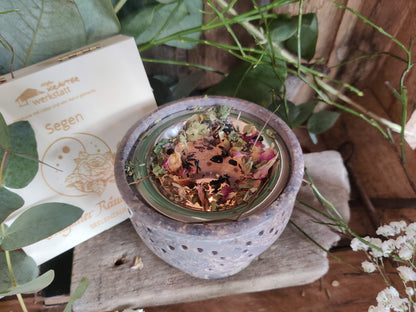 Räuchergefäß – schöne, schwere Räucherlampe aus Speckstein