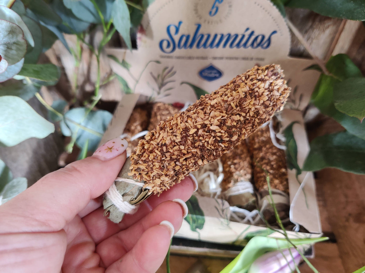 Sagrada Madre Sahumitos – Myrrhe & Palo Santo (Natur-Räucherbündel)
