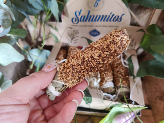 Sagrada Madre Sahumitos – Myrrhe & Palo Santo (Natur-Räucherbündel)