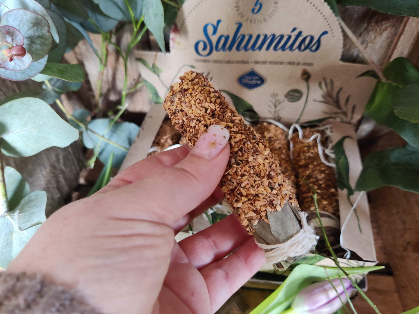 Sagrada Madre Sahumitos – Myrrhe & Palo Santo (Natur-Räucherbündel)