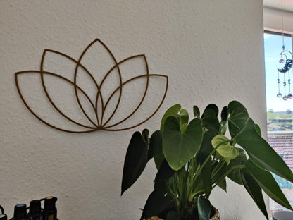 Schild: Lotus Blume
