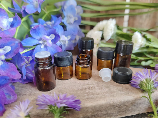 Probeflaschen "Braunglas zum schrauben", in 1ml oder 2ml
