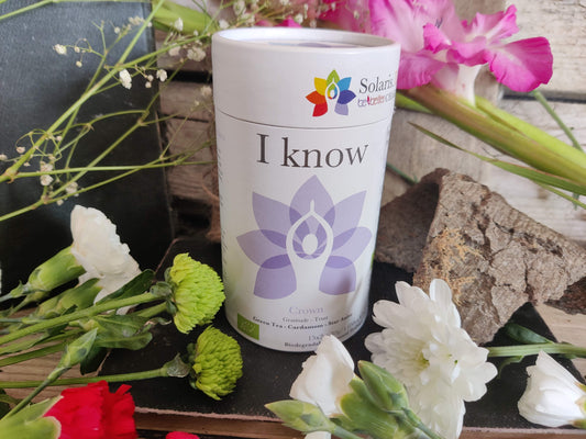 Chakra Tee: I Know – Sahasrara – Kronenchakra | by Solaris Tea