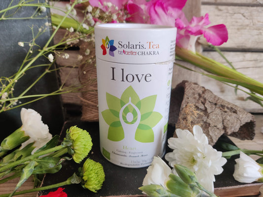 Chakra Tee: I Love – Anahata – Herzchakra | by Solaris Tea