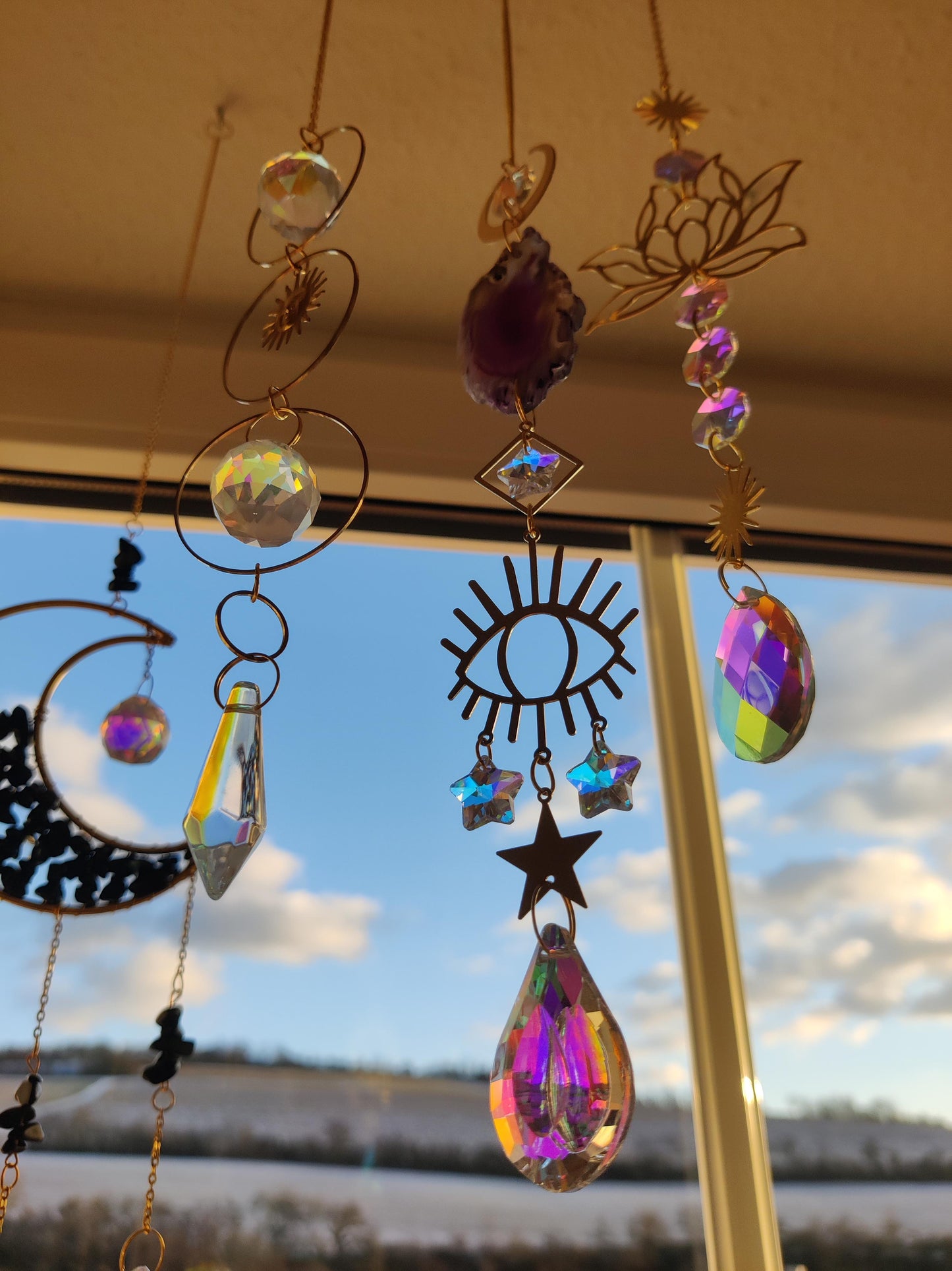 Verschiedene Sonnenfänger – eine süsse Fensterdeko