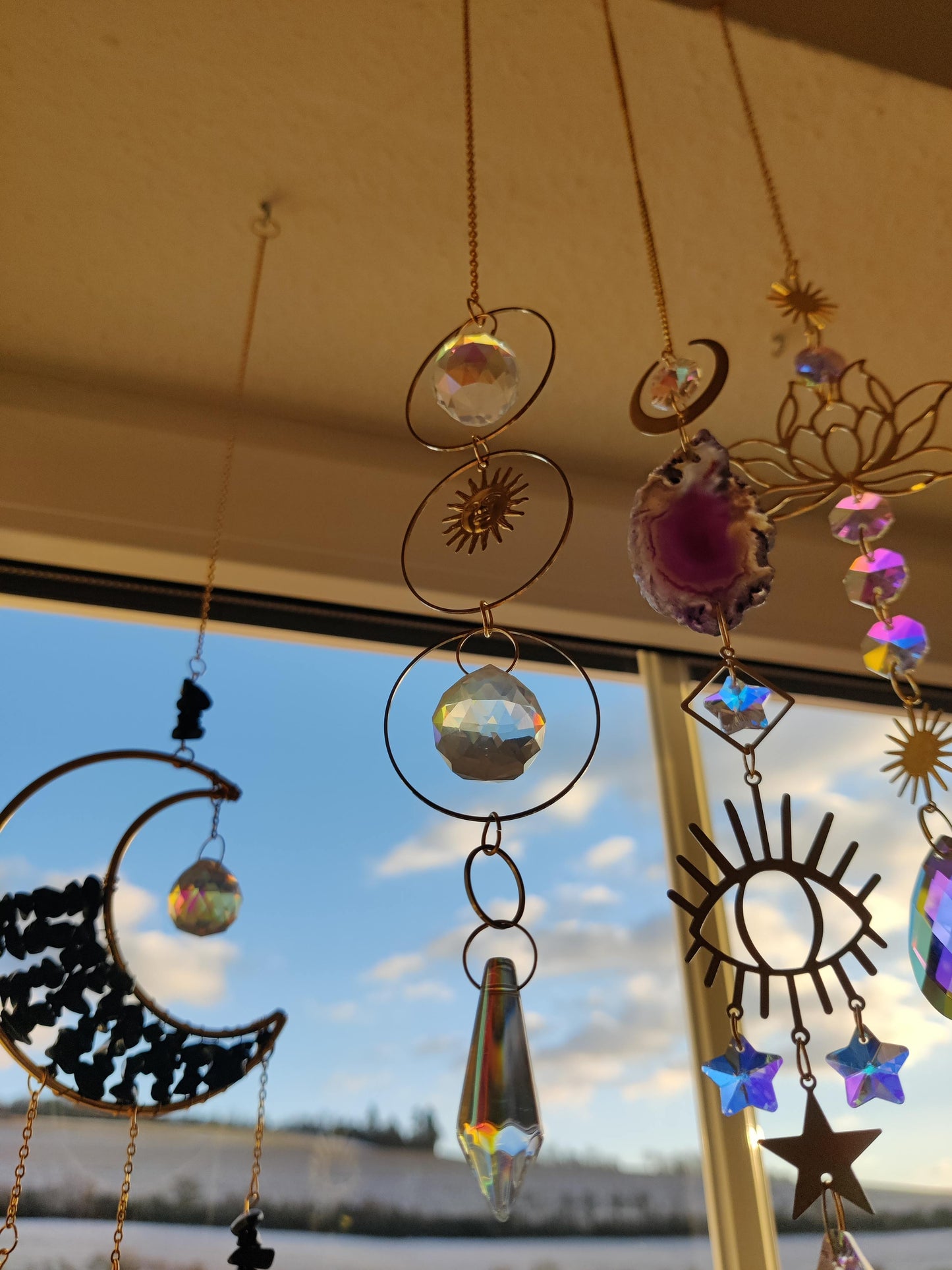 Verschiedene Sonnenfänger – eine süsse Fensterdeko