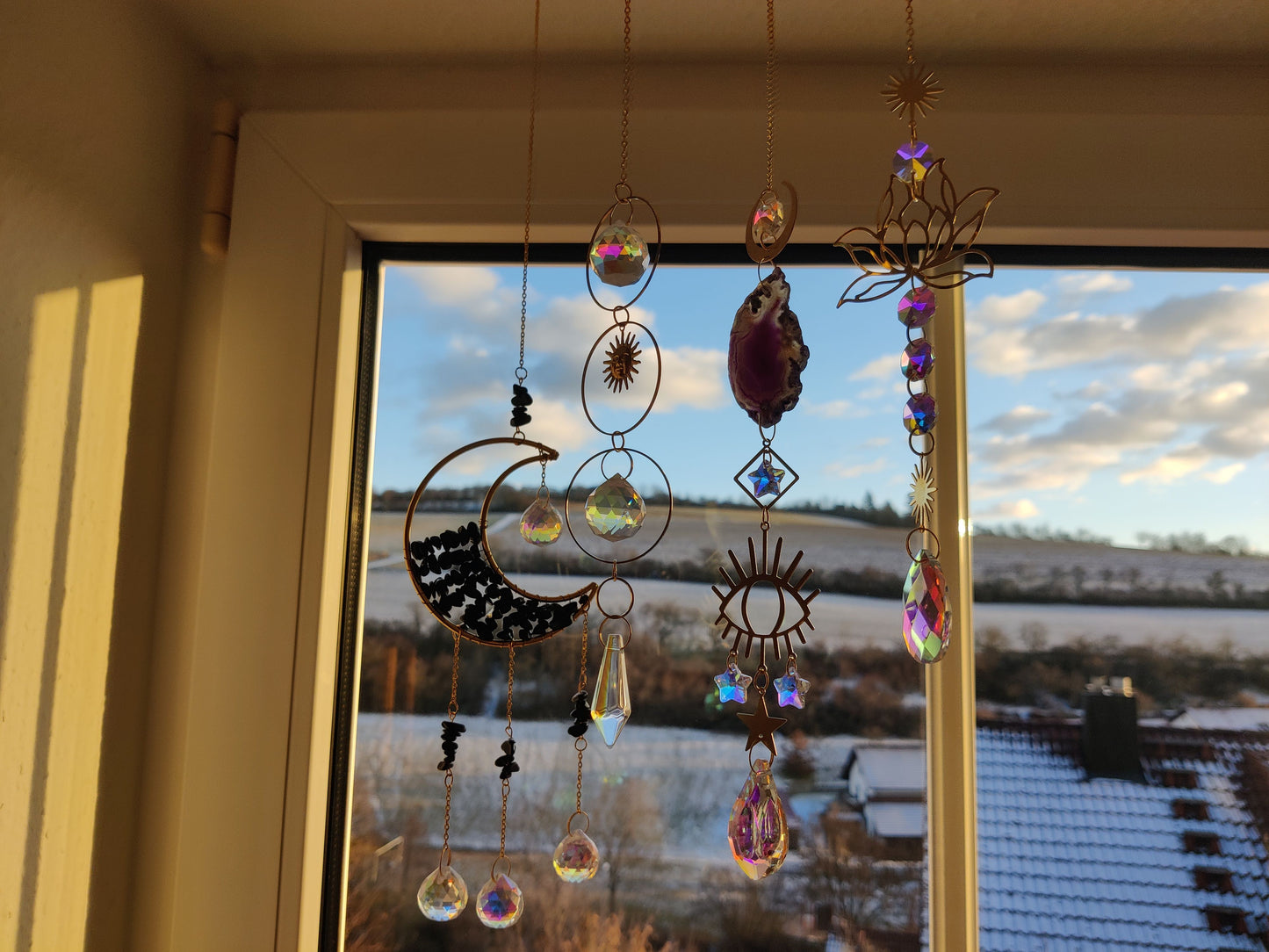 Verschiedene Sonnenfänger – eine süsse Fensterdeko