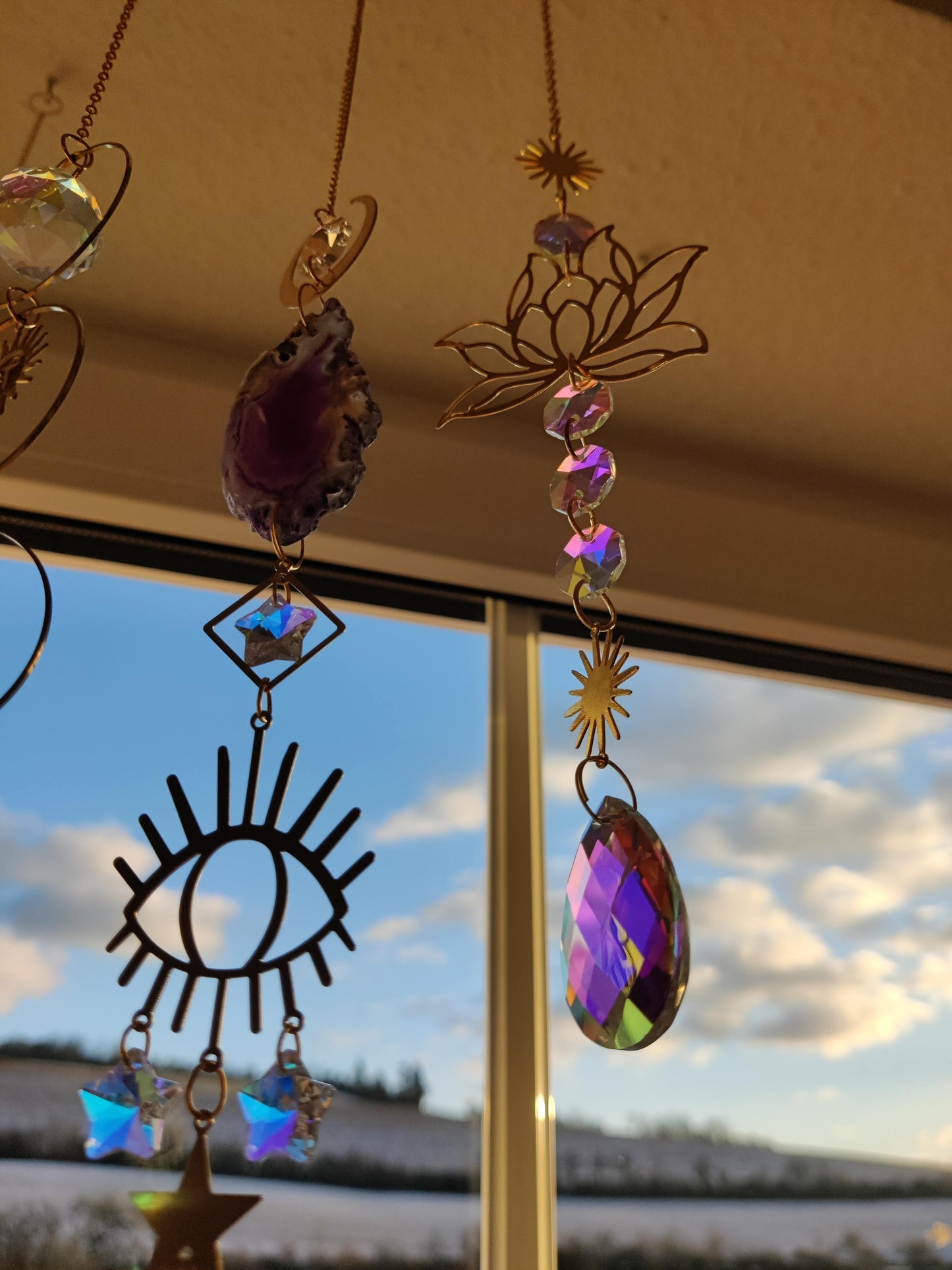 Verschiedene Sonnenfänger – eine süsse Fensterdeko