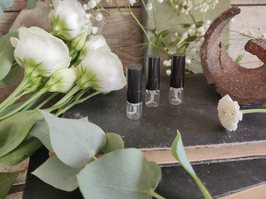 Glas-Sprühflasche 1ml – wiederverwendbar, nachhaltig & perfekt für Duftproben