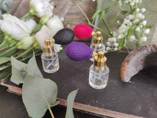 Nostalgie-Parfümzerstäuber mit Ballonpumpe, 5ml