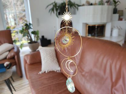Sonnenfänger „Goldene Himmelsmagie“ – Sonne & Mond