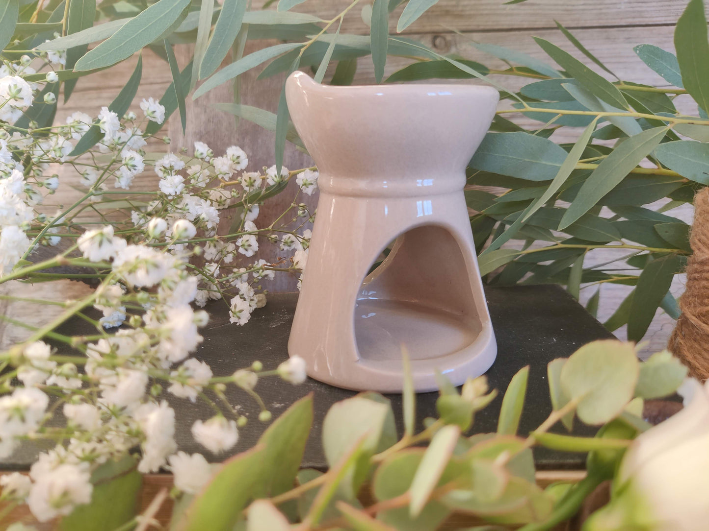 Keramik-Aromabrenner für Schmelzwachs mit süßem Herz