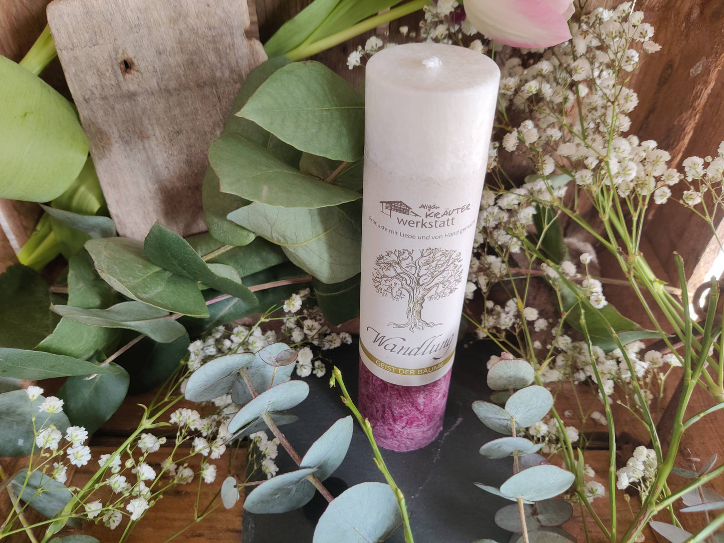 Geist der Bäume: WANDLUNG - eine Allgäuer Heilkräuterkerze