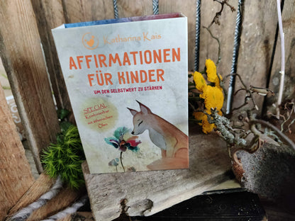 Kartenset für Kinder: bestärkende Affirmationen in Verbindung mit äth. Ölen