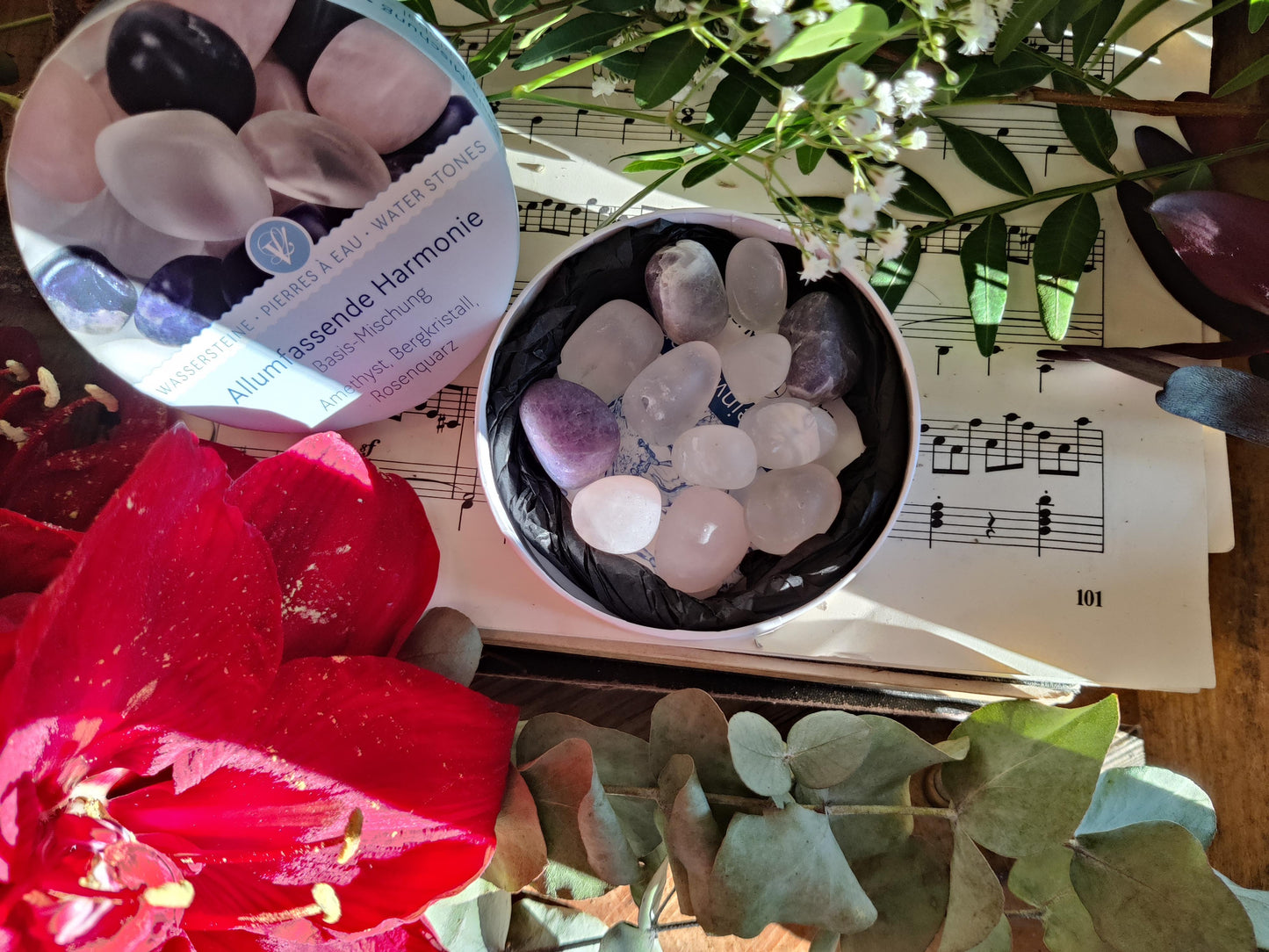 Edelstein- Wasser I Wassersteine: Allumfassende Harmonie