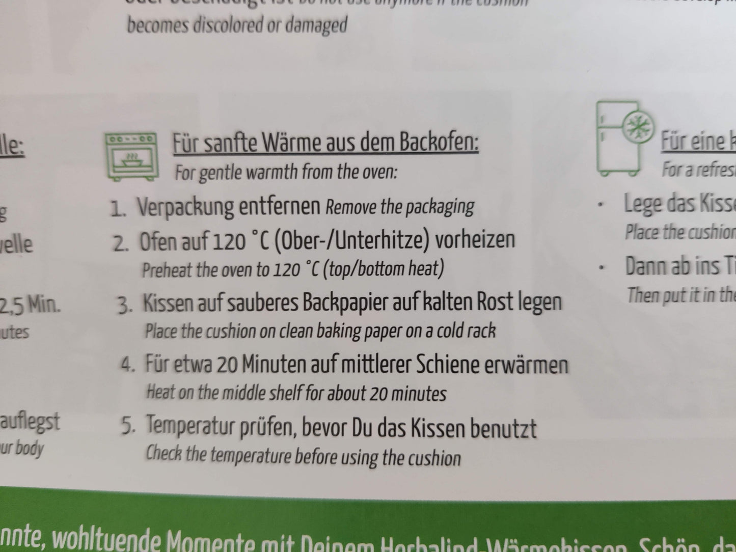 Körnerkissen Bio - Wärmekissen für Schuler, Nacken, Rücken oder Bauch