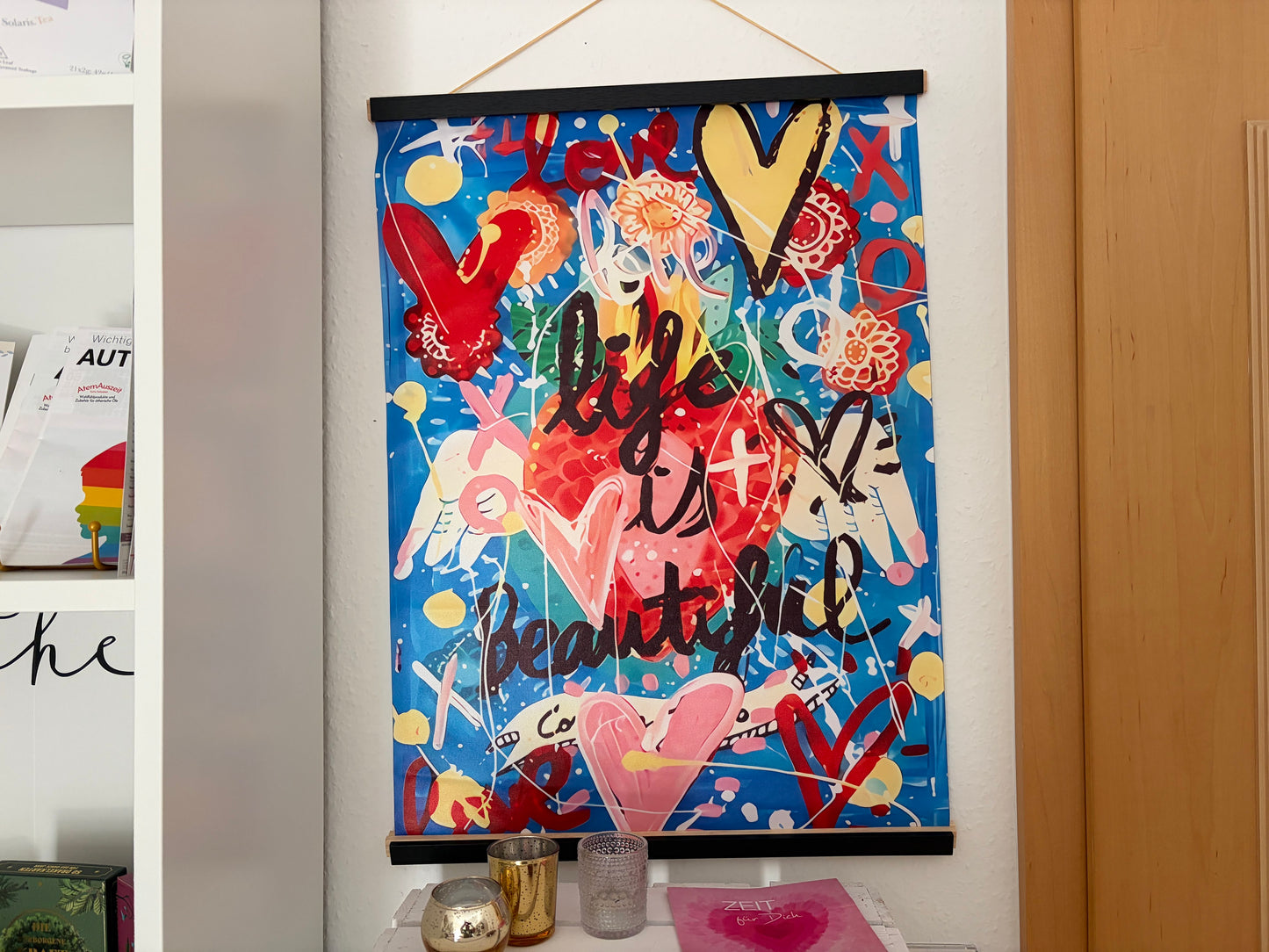 Poster: Life is beautiful- farbenfroh mit guter Laune garantie