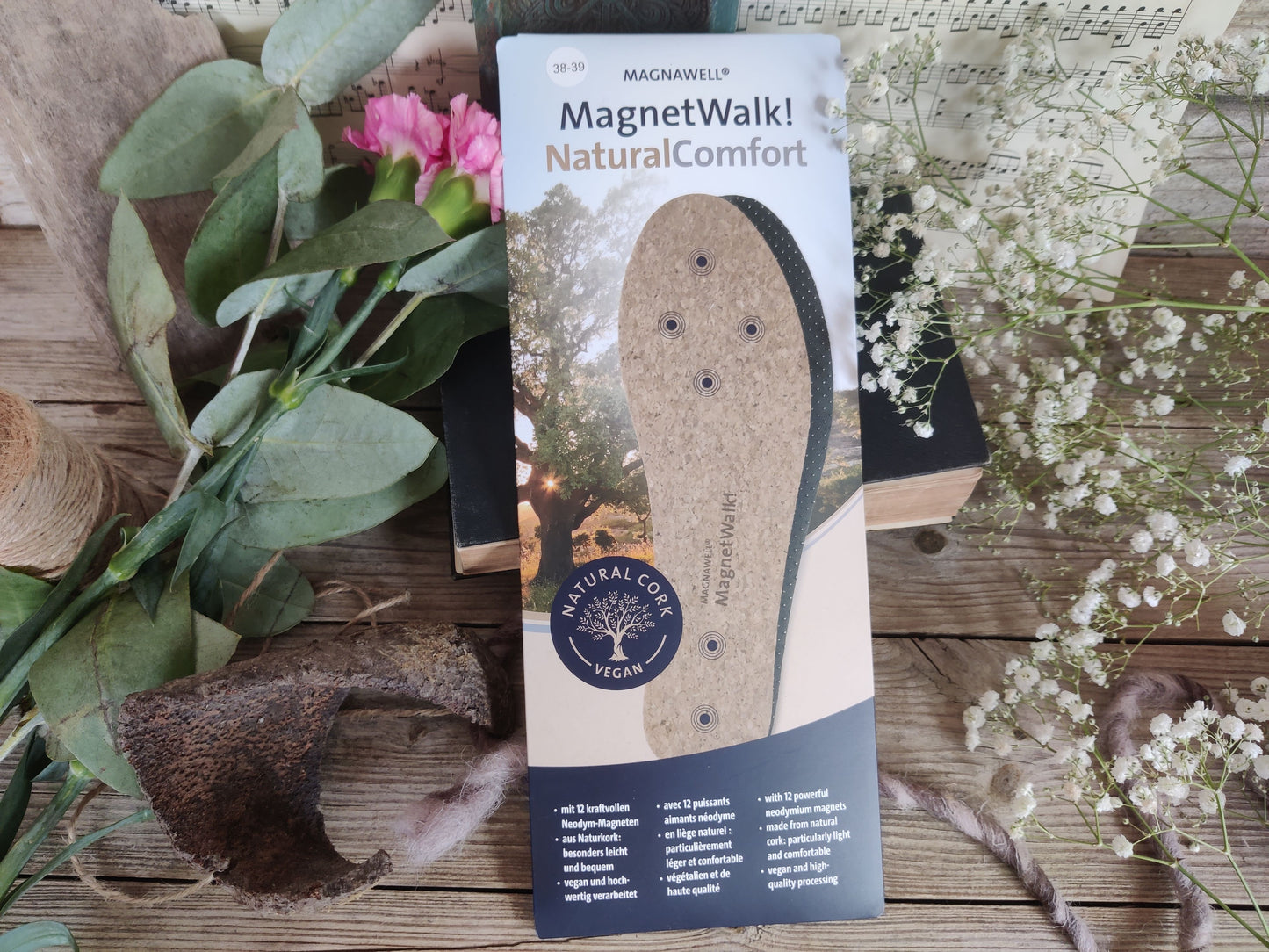 Sale: MagnetWalk! NaturalComfort - Korksohlen mit Magneten