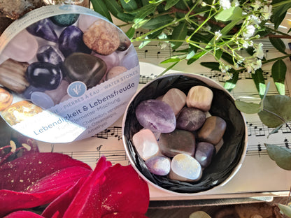 Edelsteinwasser I Wassersteine: 5 Elemente Mischung- harmonisierend & ausgleichend