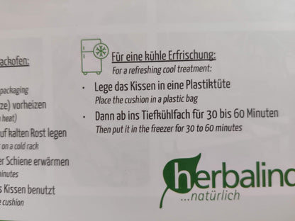 Körnerkissen Bio - Wärmekissen für Schuler, Nacken, Rücken oder Bauch