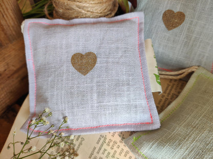 Duftsachet Lavendel oder Minze aus Leinen (10 × 10 cm)