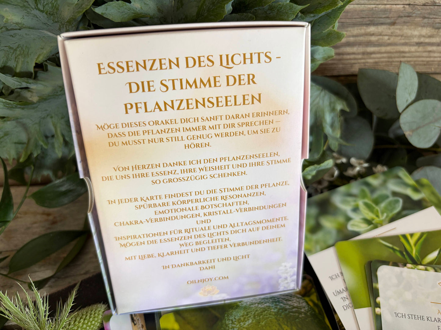 Orakeldeck „Essenzen des Lichts“ - Pflanzenseelen zum Anfassen von Daniela Berger