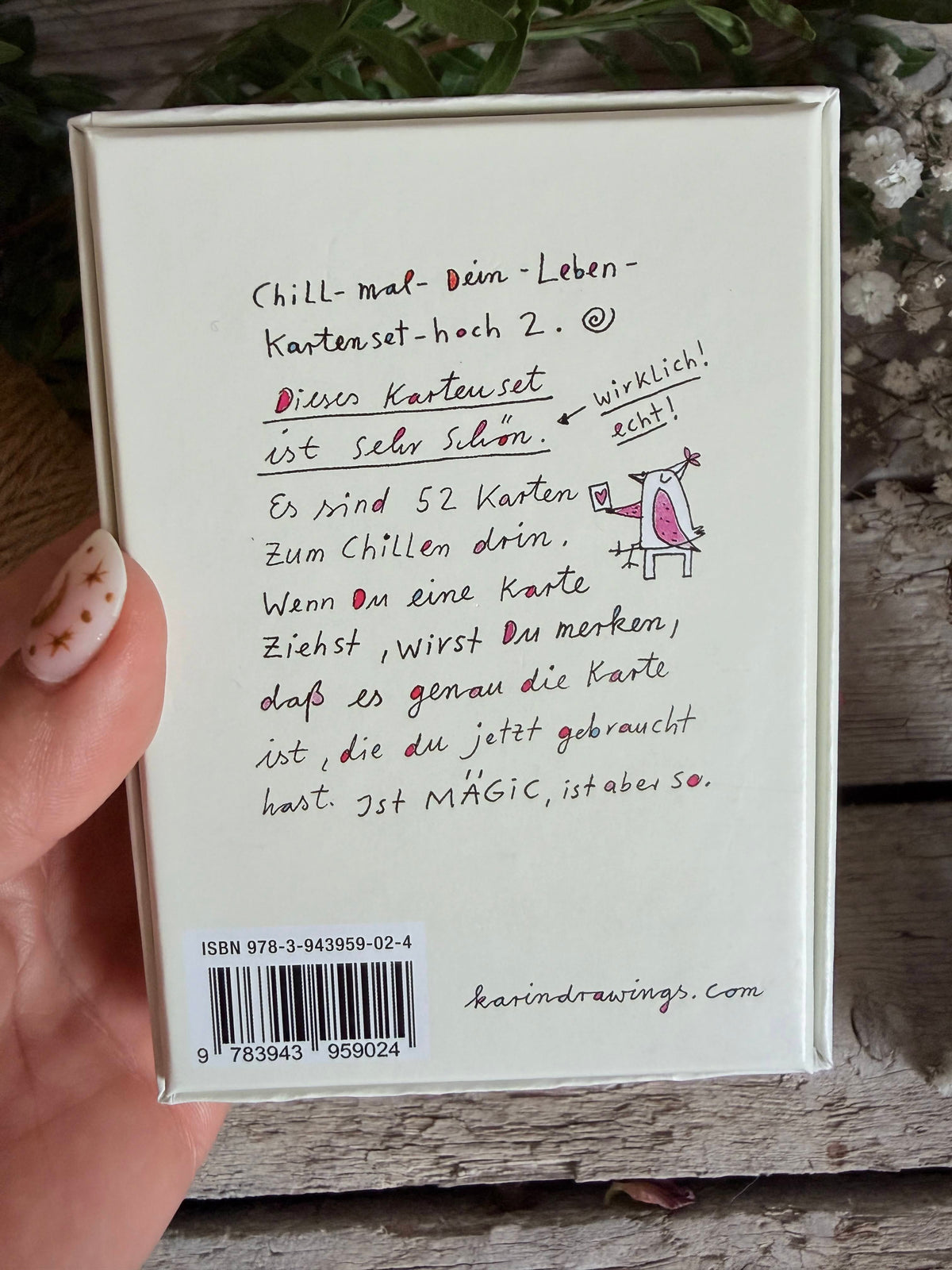Kartenset: Chill mal Dein Leben hoch 2 von Karindrawings