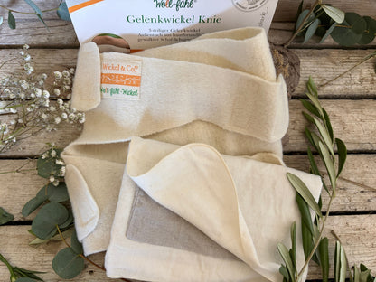 Gelenkwickel (Woll-fühl®) für das Knie: Wohltuende Wärme oder Kälte und natürliche Linderung