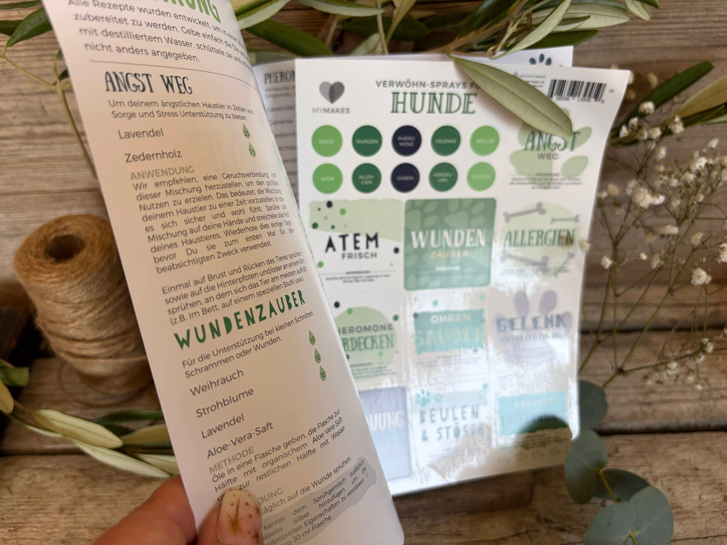 MyMakes:  Verwöhnsprays für Hunde – mit ätherischen Ölen selber machen - mit Etiketten