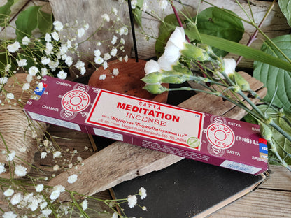 Satya Räucherstäbchen: Meditation  – Der Duft der stillen Achtsamkeit
