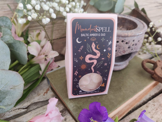 Celestial Magic Schmelzwachs – „Moondust Spell“ – warmer Bernstein & Oudh
