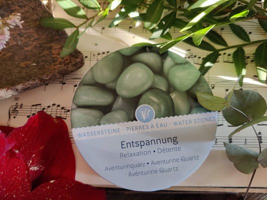 Edelstein- Wasser I Wassersteine: Grüner Aventurin – Entspannung