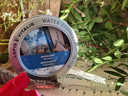 Edelsteinwasser I Wassersteine: Rhodonit - Verzeihen, Herzenswärme und innere Ruhe