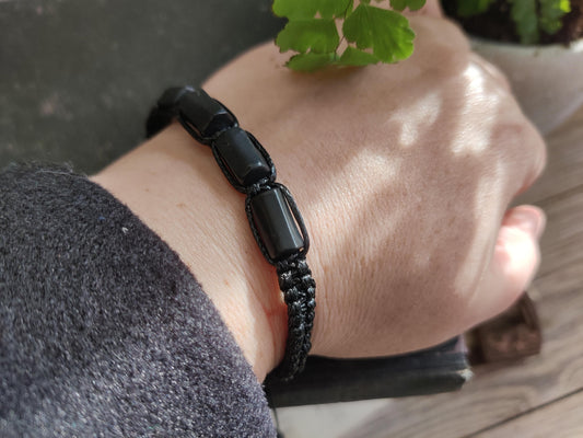 Armband: Turmalin Steine, längenverstellbar