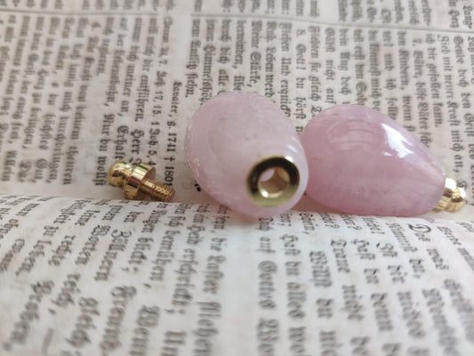 Sale: Anhänger Rosa Tropfen mit Ölkammer